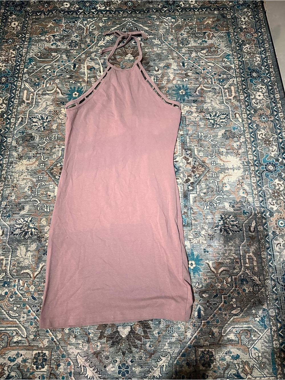 Forever 21 Mauve Halter Bodycon Mini Dress